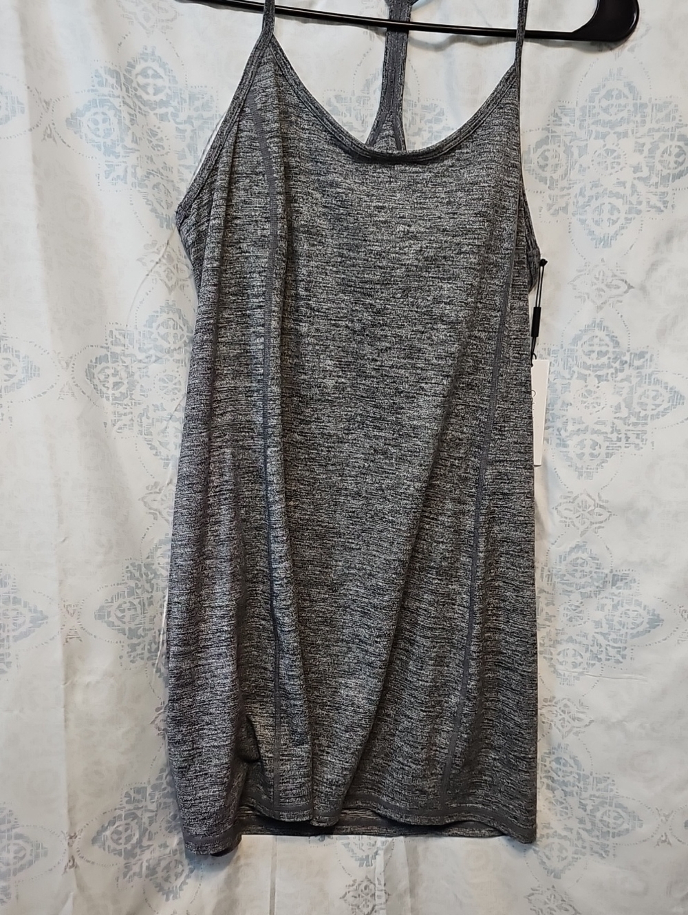 Light Heather Grey Racerback Sports Dress, Calvin Klein